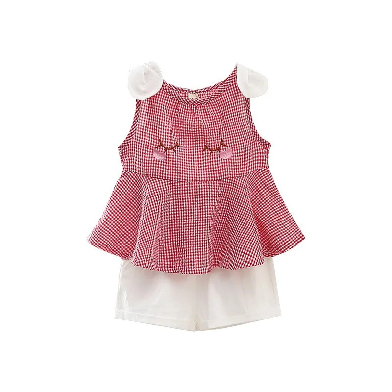 Age 0-13 year Children Clothes Toddler Costume Summer Two Piece Party Lace Princess Elegant Kids Suit Dress Girl Clothing Set | Детская