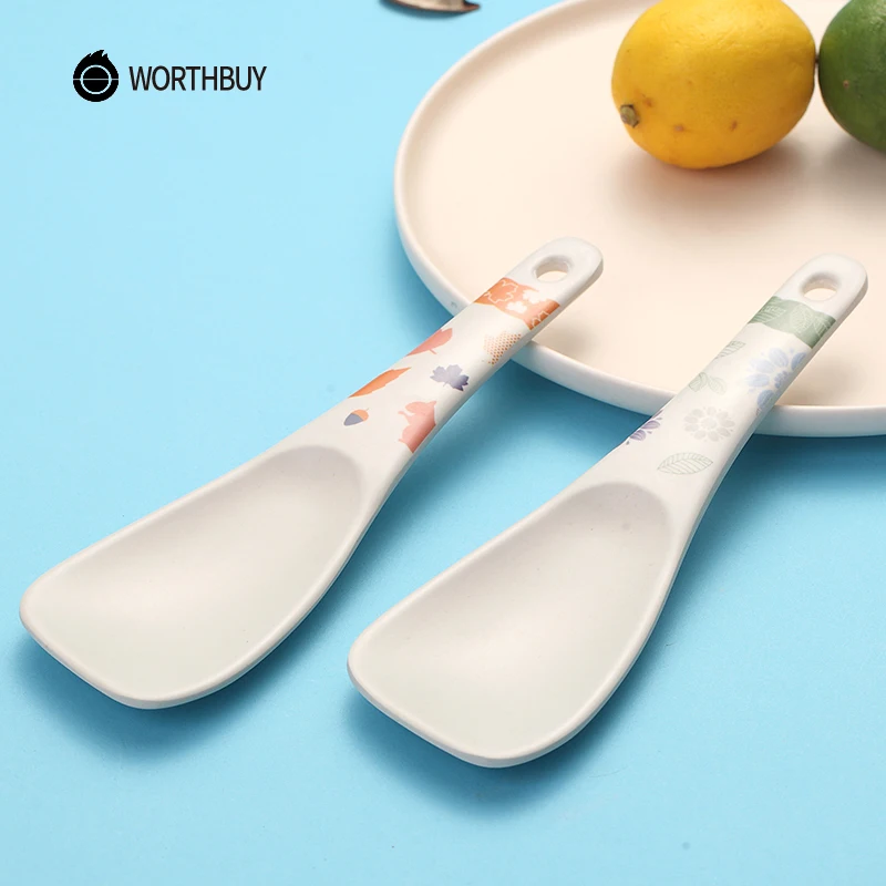 WORTHBUY японская бамбуковая ложка для риса Экологичная длинная ручка рисовая с