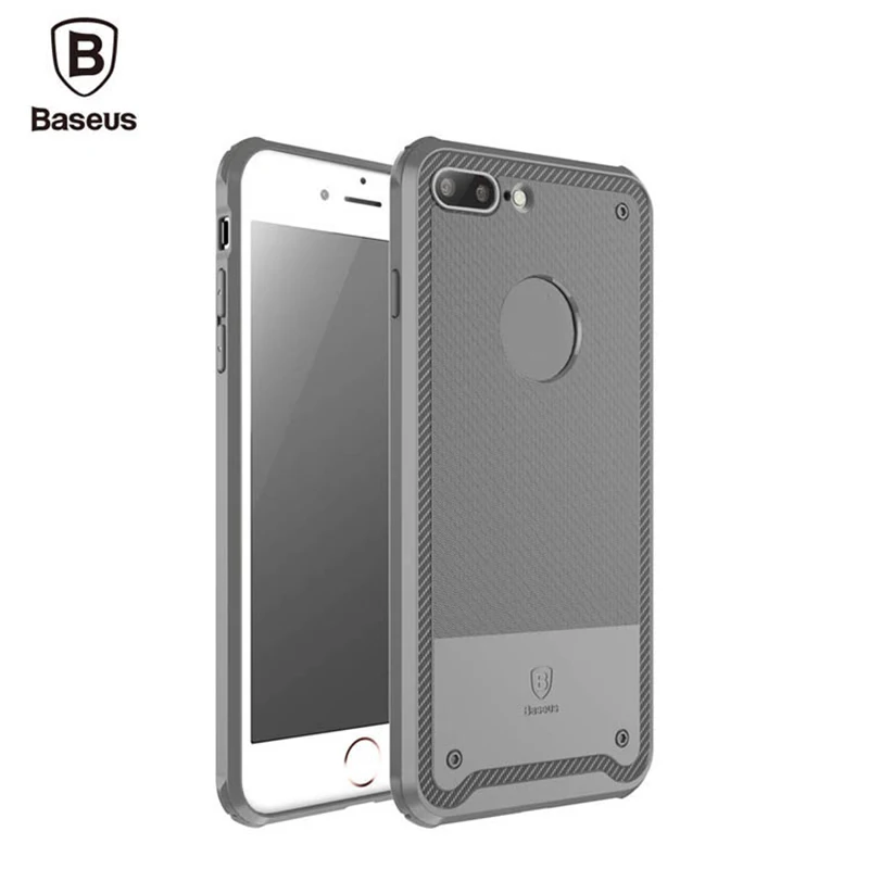 Для iPhone 7 Plus 5.5 дюйма Baseus Щит Случае Падение сопротивления Защитный Вернуться Тпу