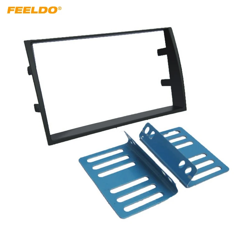 

FEELDO 2Din Car Refitting DVD Radio Fascia Frame for KIA Venga Dashboard Installation Mount Frame Panel Trim Kit #AM5166
