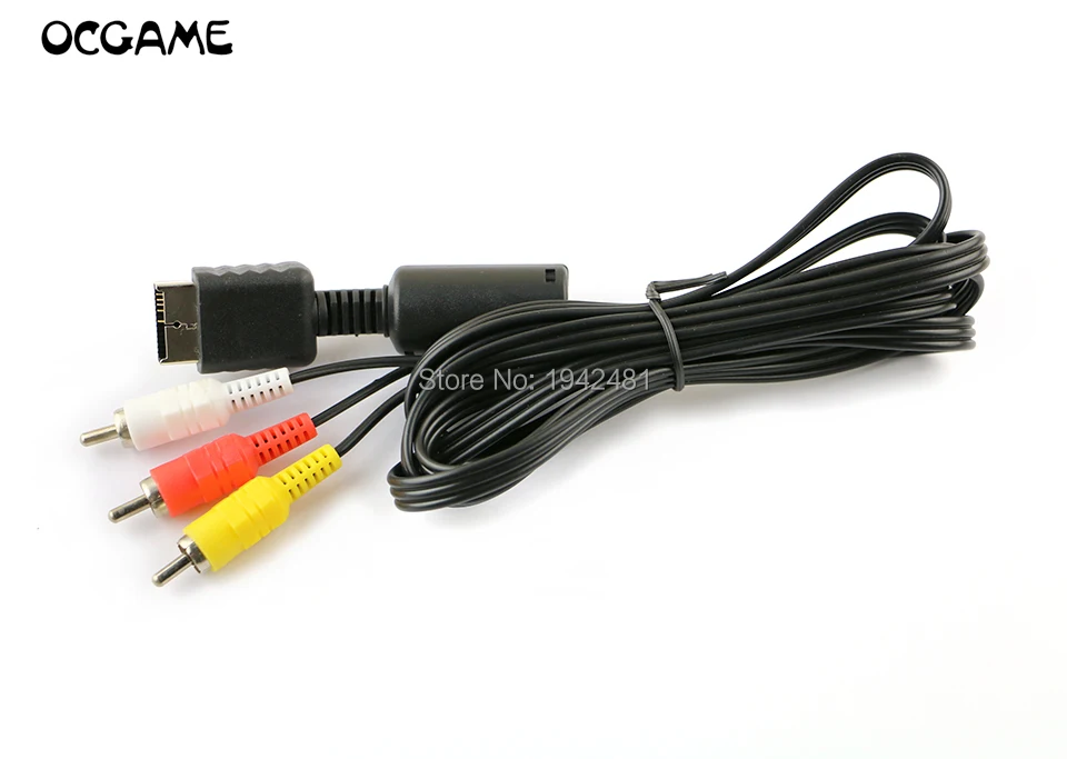 

50 шт. высокое качество 1,8 м RCA TV кабель AV lead Sound Video для Playstation 2 3 PS2 PS3