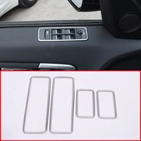 for land rover discovery sport car styling abs chrome window lift switch frame trim stickers 2015 2018