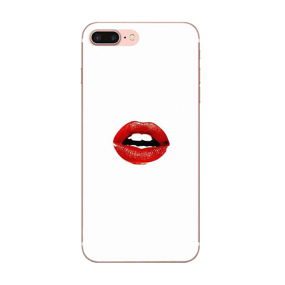 Эротическая девушка красные губы Pop Art роскошный для Galaxy A3 A5 A7 On5 On7 2015 2016 2017 Grand Alpha