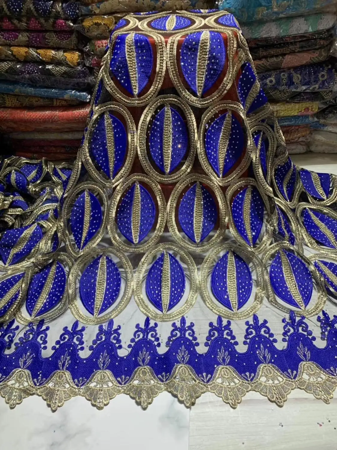 

French Net Laces Fabrics High Quality Tulle African Laces Fabric For Wedding Nigerian Tulle Lace Material With Stones DFJUL174