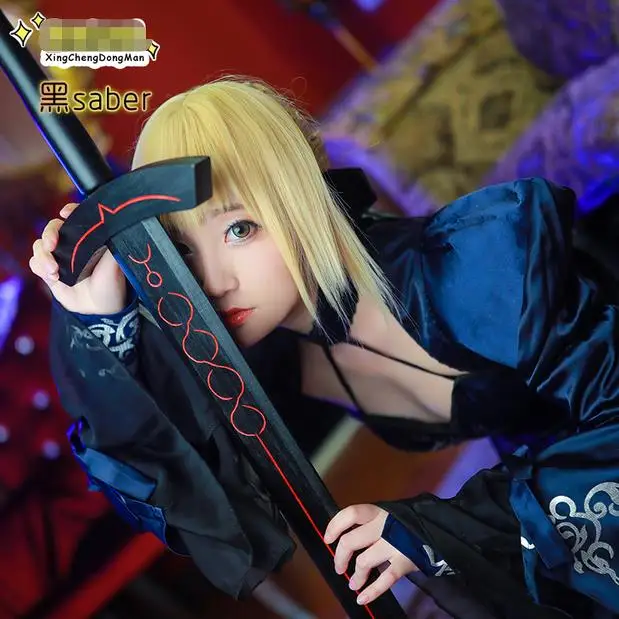 Женское вечернее платье FATE Zero Fate/Stay Night Arturia Pendragon Черное для костюмированной