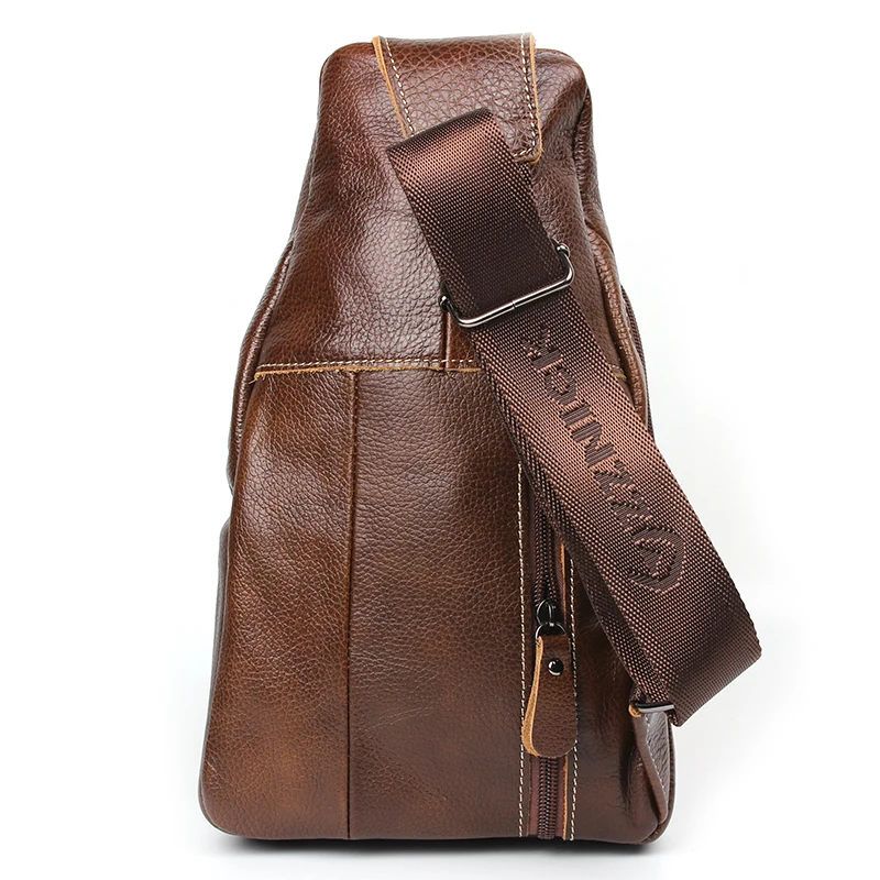 Franya Brand Bag Men Chest Pack Single Shoulder Strap Back Leather Travel Crossbody Bags Vintage | Багаж и сумки