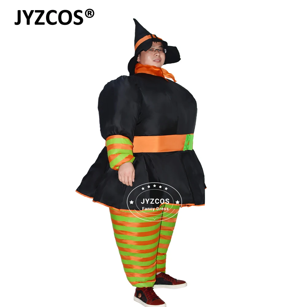 JYZCOS надувной костюм ведьмы для взрослых костюмы на Хэллоуин женщин Пурим