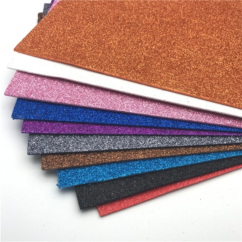 Новый 10 шт./компл. многоцветный спонж блестящая пенная бумага скрапбукинга