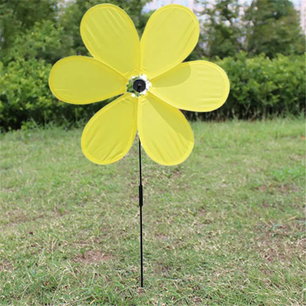 Флюгер Подсолнух лужайка Pinwheels ветряная мельница вечерние Pinwheel Wind Spinner для украшения сада безопасно использовать