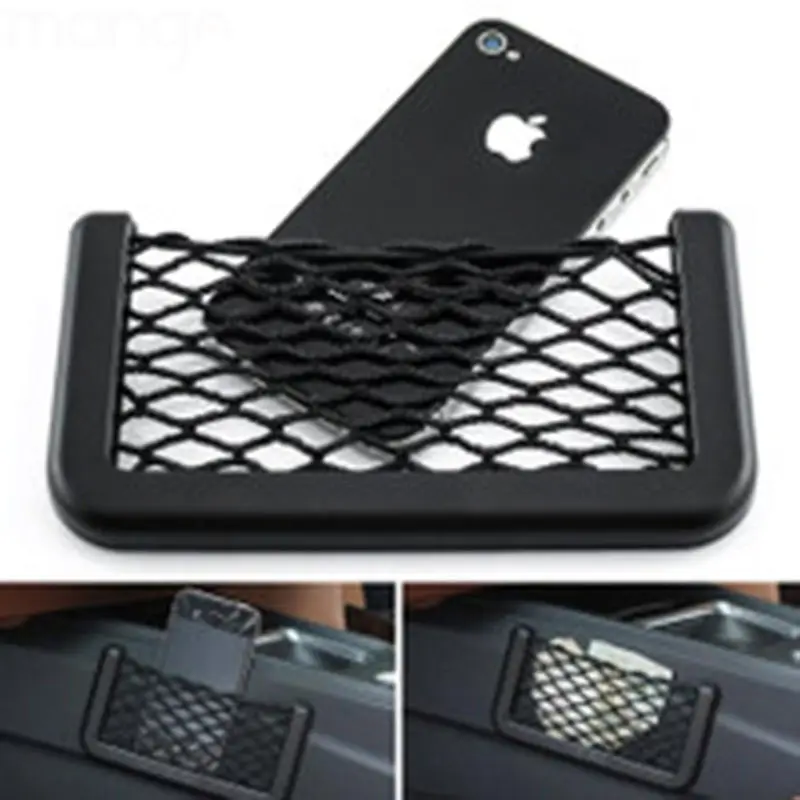

Auto Black Storage Net String Pouch Bag Holder Pocket Organizer