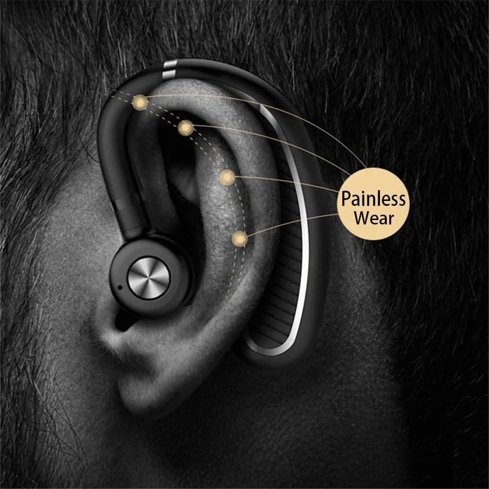 IPUDIS Автомобильная Bluetooth гарнитура HD микрофон удобные беспроводные наушники для