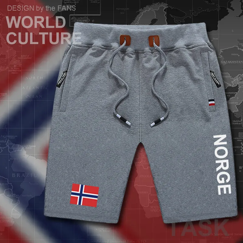 Norge мужские пляжные шорты с флагом для тренировок на молнии карманом