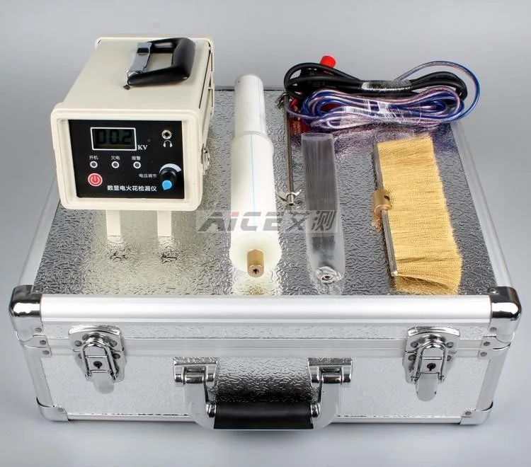 Ac 10 デジタルディスプレイ Edm 検出器パイプライン裏地フッ素プラスチック防腐コーティングリーク検出器ピンホールテスター充電 0 Off