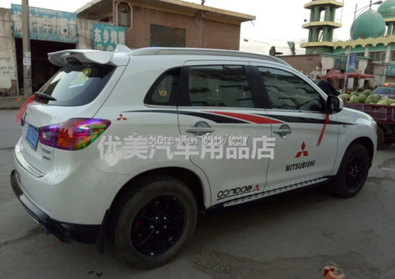 Спойлер для Mitsubishi ASX 2014 2017 АБС пластик задний спойлер на крыло крышу багажник
