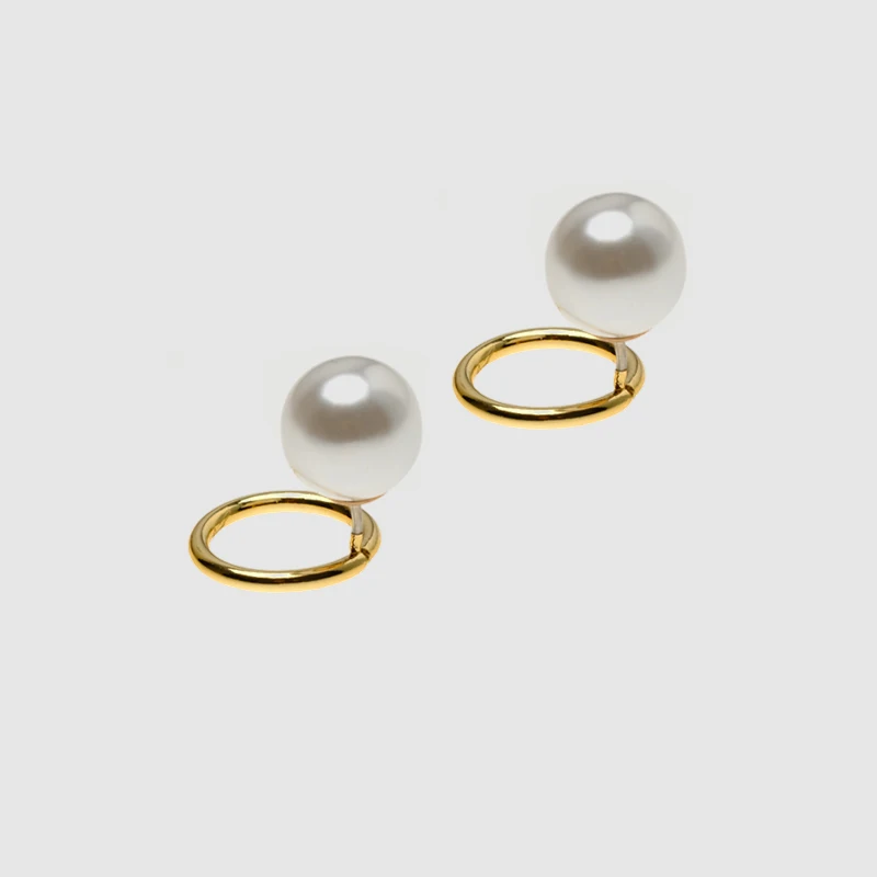 

Amorita boutique trendy Pearl round earring