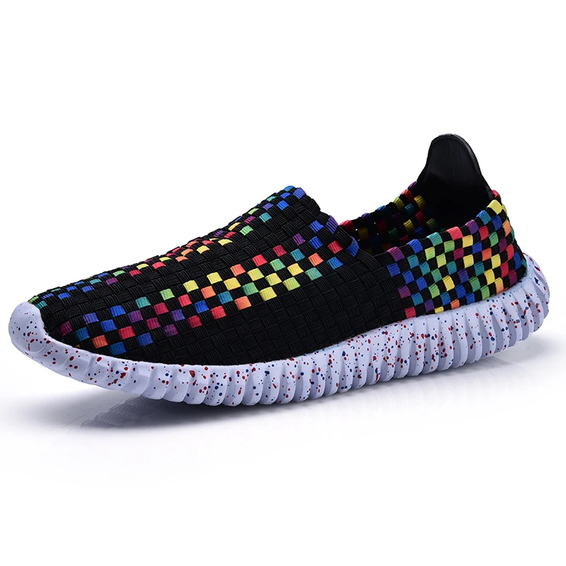 Женская обувь размера плюс 35 44 летние женские дышащие плетеные туфли s