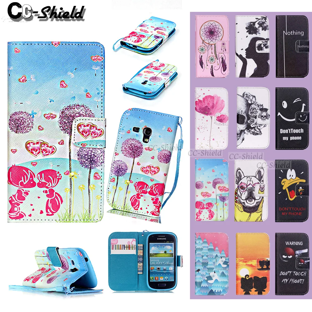 Чехол для смартфона Samsung Galaxy S3 S 3 mini I8190 I 8190 I8190N I8190t GT-i8190 GT-I8190N кожаный
