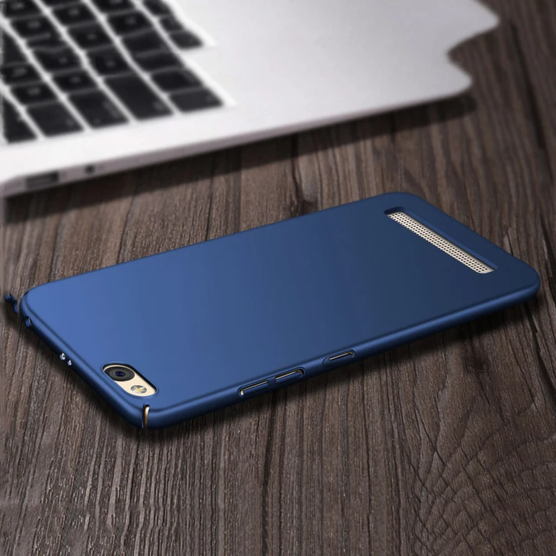 JCDA Case For Xiaomi Redmi 5A Cover silicone flip PC matte Hard Back case glass |