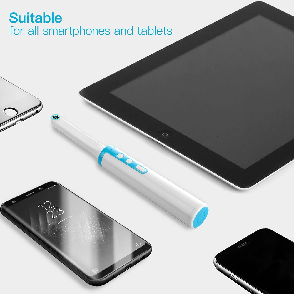 Беспроводной WiFi HD USB Intra Oral стоматологическая интраоральная камера стоматологическое устройство Светодиодный светильник в режиме реального времени видео инспекционный инструмент для отбеливания зубов