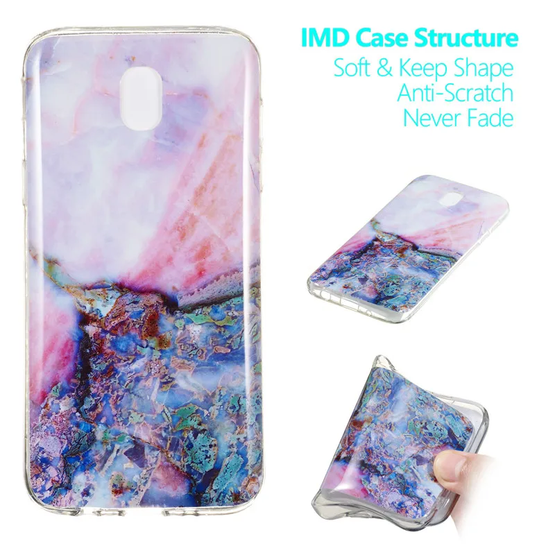 Case For Samsung Galaxy J5 2017 Soft TPU Silicone Marble Stone Pattern Slim Phone Cover J530F J530Y |