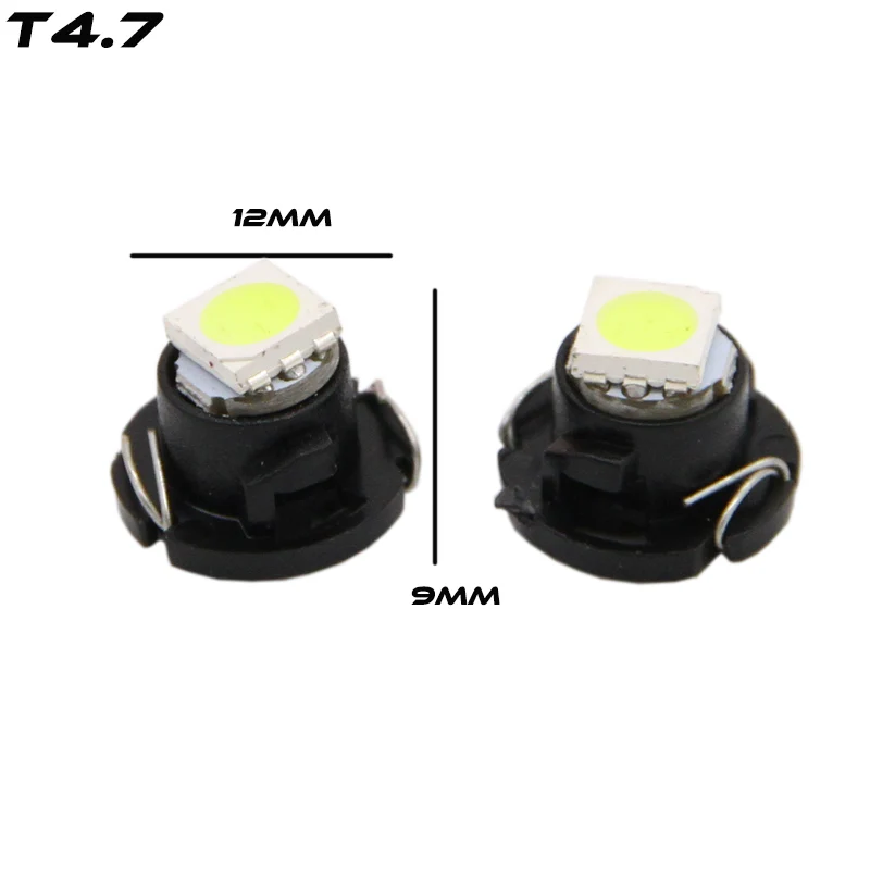 10 шт. T3 T4.2 T4.7 светодиодный лампы 5050 SMD автомобиля Индикаторы приборной панели