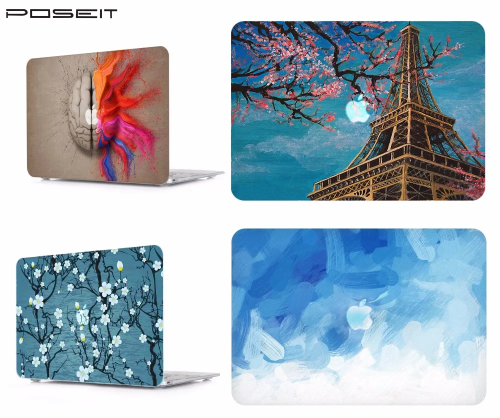Защитный жесткий чехол для ноутбука с клавиатурой умный Apple Macbook Air Pro Retina 11 12 13 15