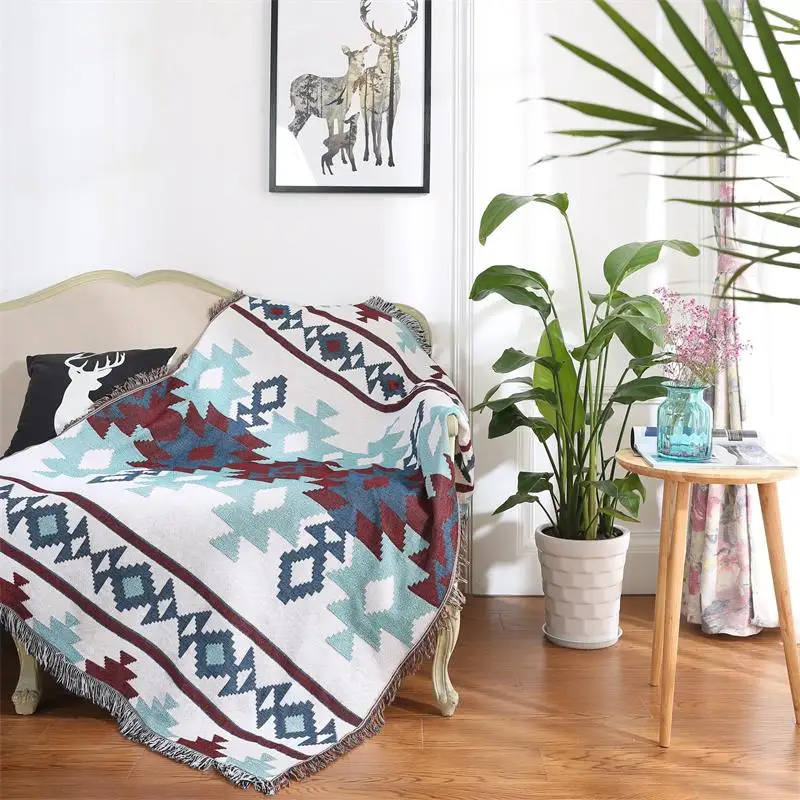 Хлопковое одеяло для дивана декоративные одеяла из Турции коврик эркера модный