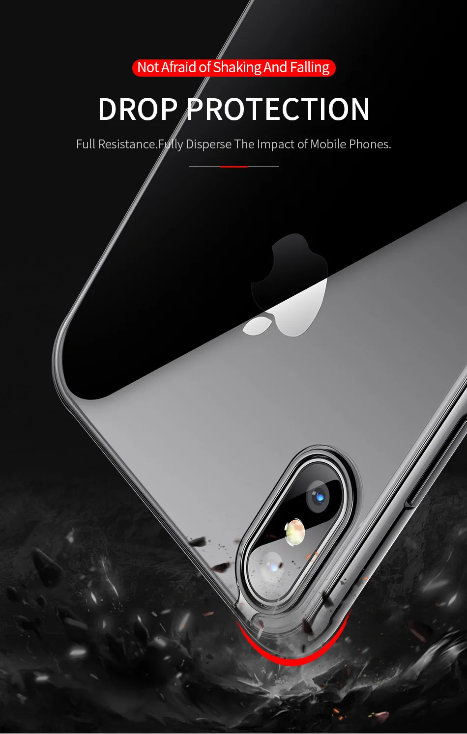 Ультратонкий силиконовый защитный чехол для iPhone X, Xr, XS, Max, мягкий прозрачный чехол из ТПУ для iPhone 8, 7, 6 Plus, чехол для apple