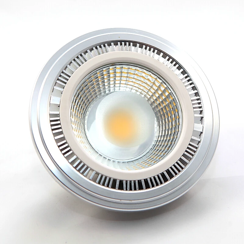 15 Вт AR111 QR111 ES111 GU10 Светодиодный светильник AC85 265V/DC12V Точечный COB лампа Ampoule G53 теплый