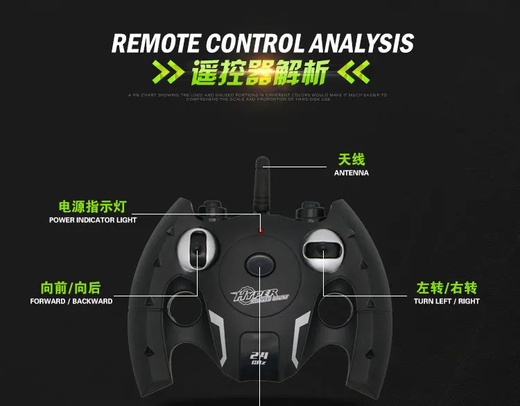 Игрушечная машинка Bigfoot elctric RC 2168 2,4 г 1:10 49 см 20 км/ч 4WD Двусторонняя деформация высокая скорость вездеход переворачивается трюк RC автомобиль