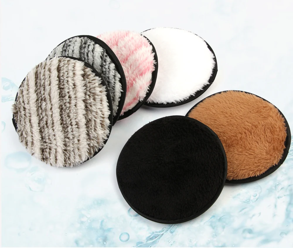 ESSANCEYA 1/3Pcs макияж спонж для снятия мягкий полотенчатая ткань микрофибра колодки Уход за кожей лица Очищение Многоразовые моющиеся салфетки колодки естественный жидкость для снятия
