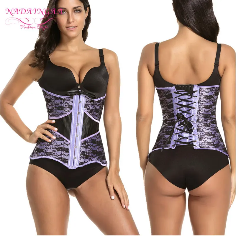 Colors Charming Cloth Appealing Court Corset Waist Abdomen Girly Purple Black Rhodo 5 Sizes | Женская одежда