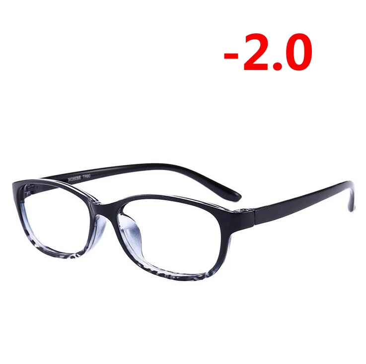 Myopia 200 TR90 квадратный готовой близорукость очки Для женщин Для мужчин с коротким прицел глаз очки красная рамка Близорукость очки-1,0-1,5-2,0-2,5-3-3,5-4,0 - Цвет оправы: Myopia 200