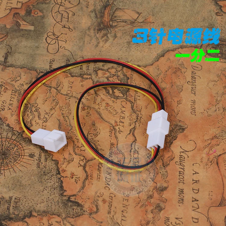 3 контактный вентилятор разветвитель питания кабель свинца 1 мама к мужчине