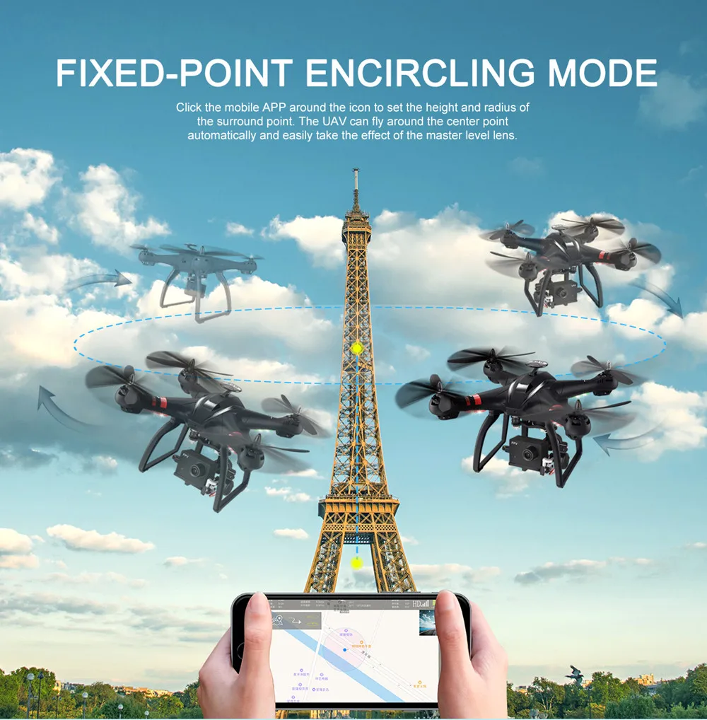 Двойной GPS Радиоуправляемый Дрон Bayang X22 бесщеточный двигатель 1080P FPV HD 3D карданный