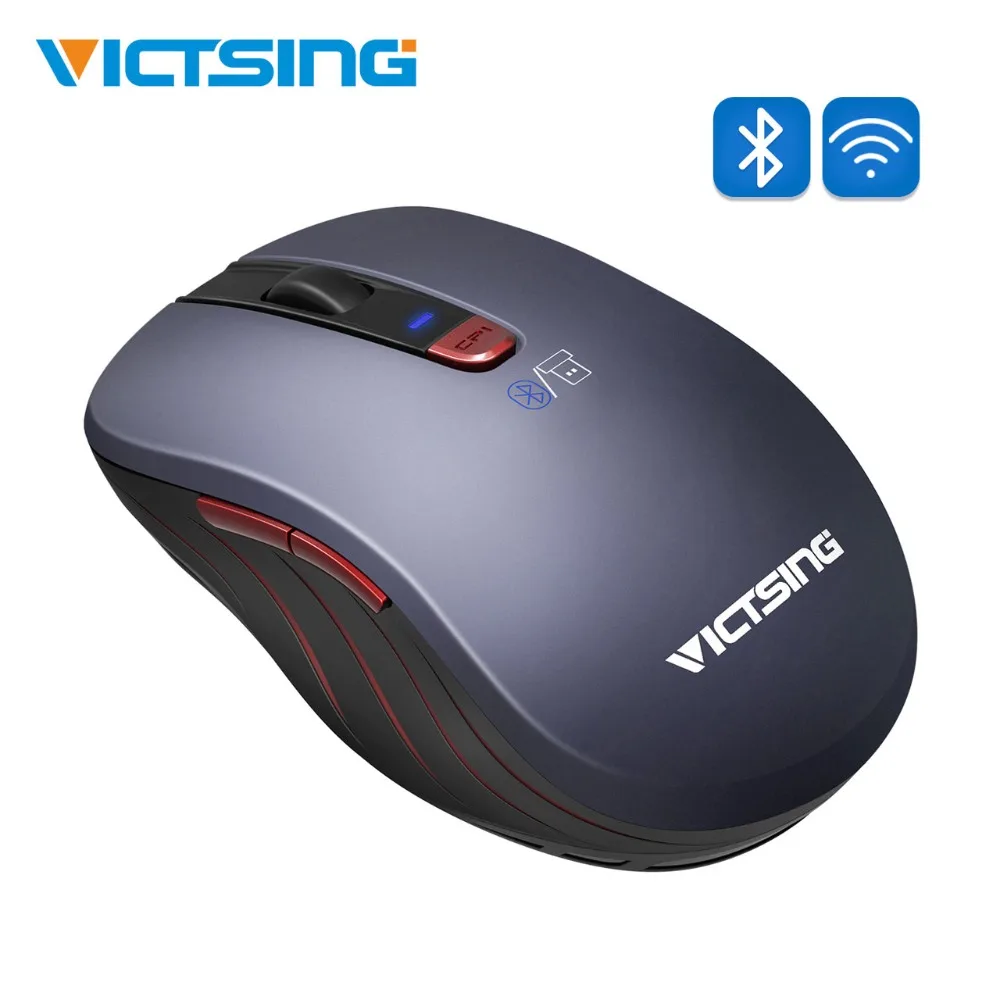 VicTsing 2 4G беспроводная мышь Bluetooth портативная компьютерная с 12 месячным сроком