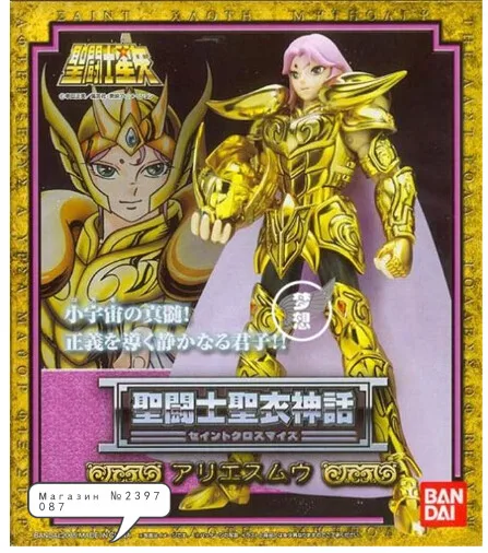 Bandai японская версия Saint Seiya 1 0 золотой день Овен Mu старая Золотой Металл|gold