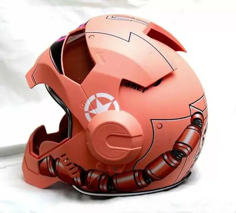 NEW style 610 Pink Gouda Zach MASEI motorcycle helmet IRONMAN Iron Man open face casque motocross | Автомобили и мотоциклы