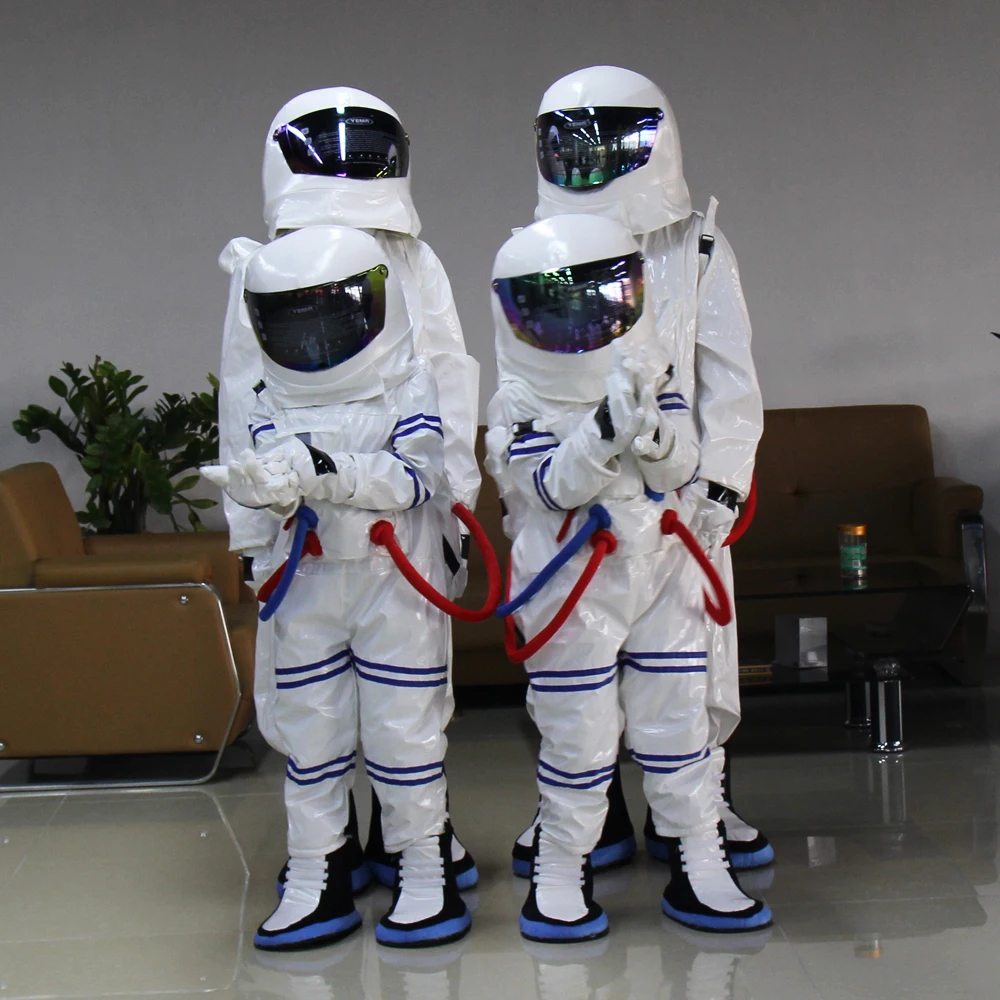 

Adult and Kids size Spaceman Mascot Costume Astronaut Halloween Party Dress