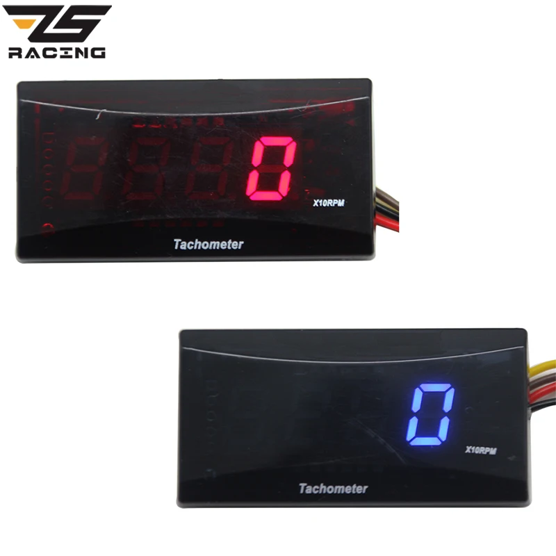 ZS гоночный Водонепроницаемый 12 V мотоциклов цифровой термометр Moto светодиодный двигатель воды нагревательный прибор для KOSO Yamaha