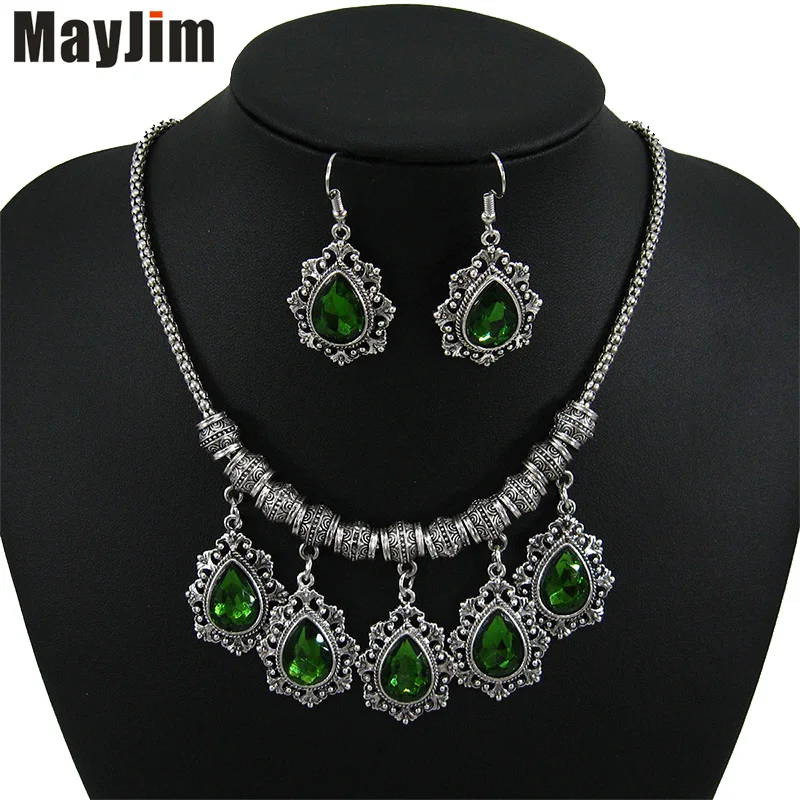 MayJim Заявление ожерелье моды ювелирных изделий цепи большой хрустальный Кулон
