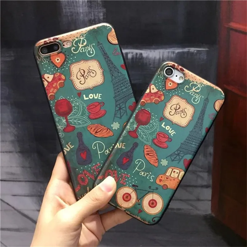 3d relief Cute Animals Lion Elephant Rabbit Giraffe Fox phone cases for iphone 7 8 6 6s plus Soft silicon X |