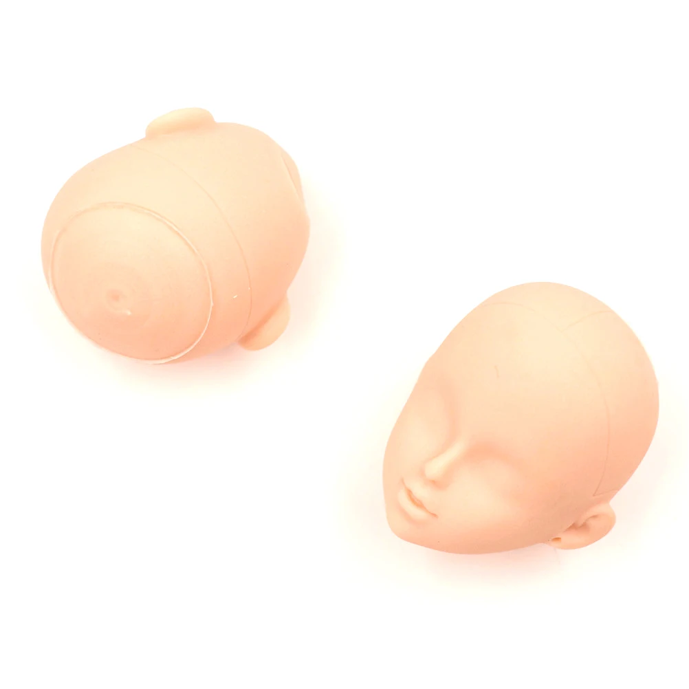 2 шт. мягкие Пластик практика макияж Головы Куклы для куклы 1/6 Kurhn BJD кукла