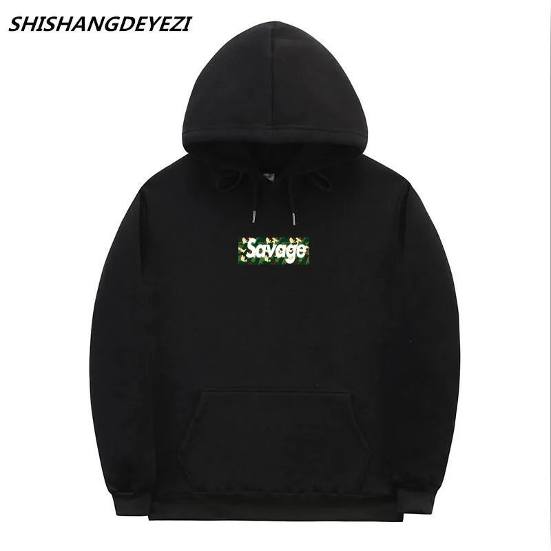 2018 новый камуфляж печати Savage Толстовки хип-хоп Street Wear кофты скейтборд Для