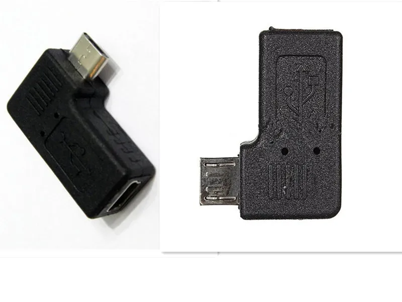 Переходник с USB 2 0 Mini A 5 контактный разъем на Micro B штекер левым/правым