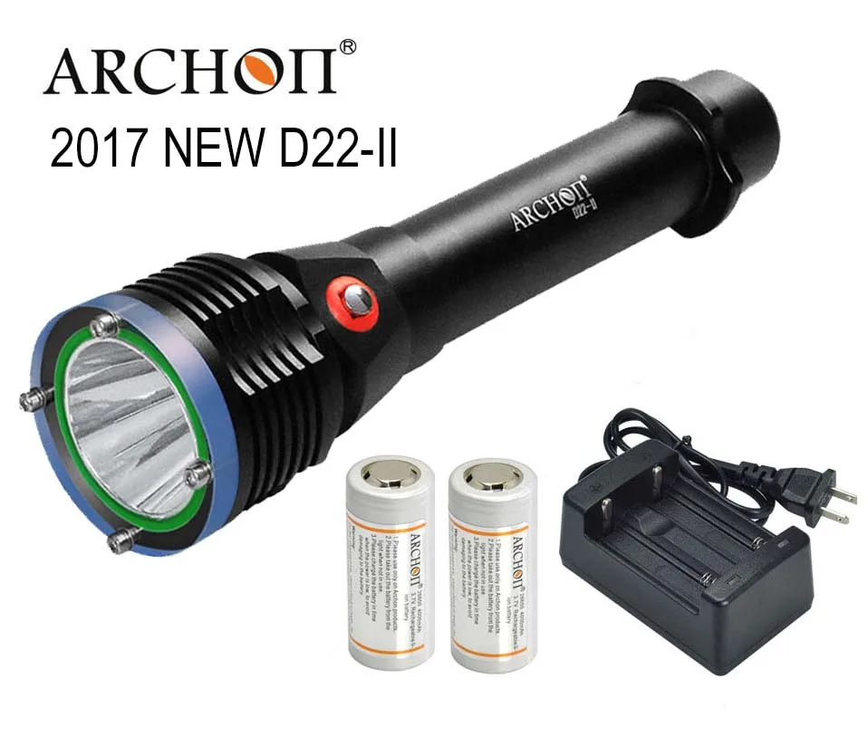 ARCHON фонарик для дайвинга D22 II * L2 U2 LED 1200 люмен 100 м подводный /W28 обновленная версия