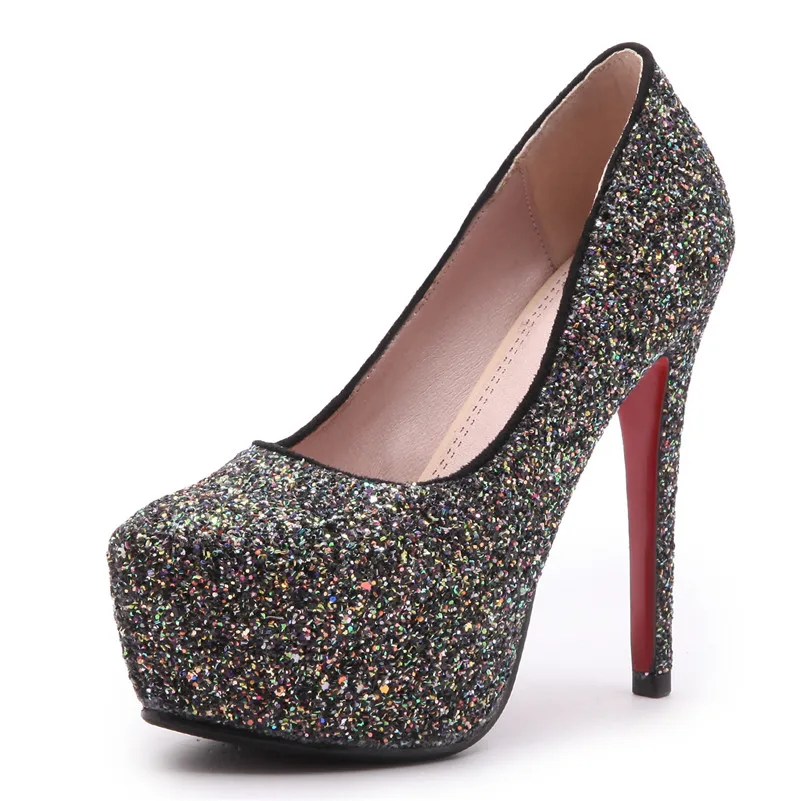 Туфли CONASCO женские на высоком каблуке Свадебная обувь для вечеринки блестящие