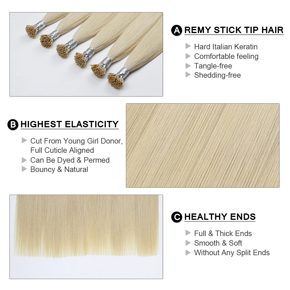 I Tip Наращивание волос фьюжн кератин Remy человеческие русские волосы на капсуле