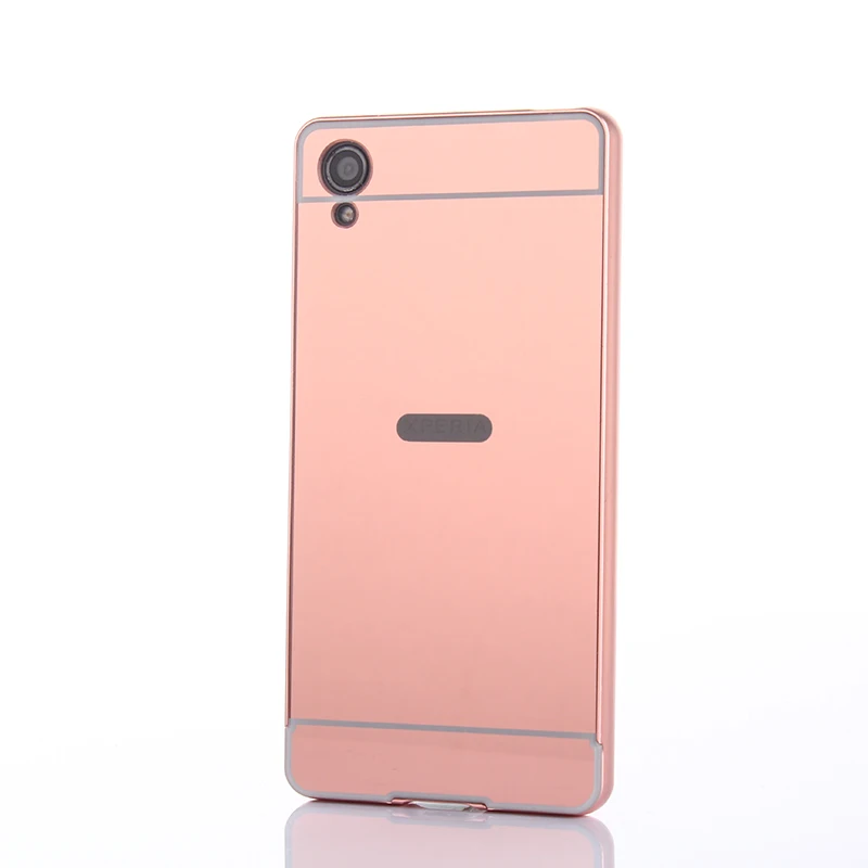 Для Sony XA1 XA X металлическая рамка с зеркальной задней крышкой чехол для Xperia Чехлы