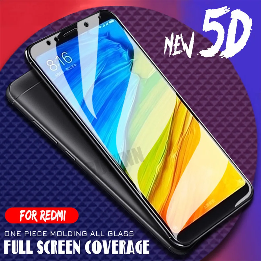 5D защитное изогнутое стекло для Xiaomi Redmi 4A 5 6 6A 5A Pro Plus защита экрана закаленное Note 4X